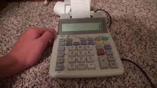 Sharp and Texas Instruments Printing Calculators [upl. by Amliv612]