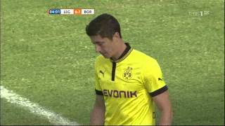 Legia Warszawa  Borussia Dortmund 01 gol Lewandowskiego [upl. by Guthrey]