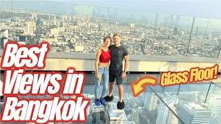 Mahanakhon Glass Floor Skywalk  2nd Tallest Building in Bangkok Thailand Travel Vlog [upl. by Gujral21]