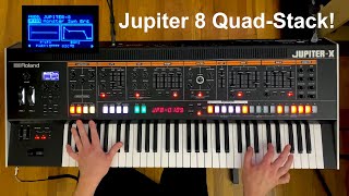 Roland Jupiter X  Jupiter 8 Sounds Demo [upl. by Yarod]