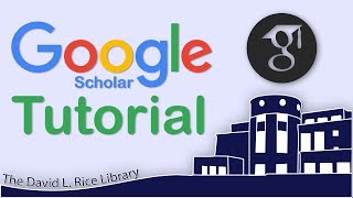 How to Use Google Scholar  The David L Rice Library Tutorial [upl. by Savdeep]