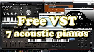 Top 7 free Acoustic Piano VST plugins 2019 [upl. by Anileme]