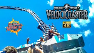 2021 Velocicoaster Roller Coaster with Preshow On Ride 4K POV Islands of Adventure Universal Orlando [upl. by Lita]