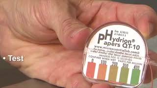 Instructions to use Hydrion Sanitizer Kits [upl. by Ylla]