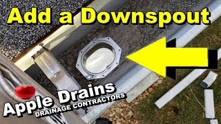 How To Add a Downspout To Your Gutter [upl. by Aikkan]