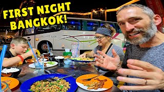 FLYING to BANGKOK THAILAND 🇹🇭  BANGKOK STREET FOOD [upl. by Godred]