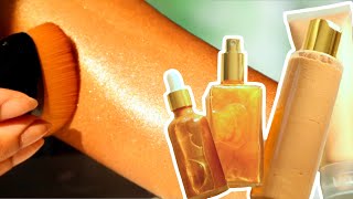 How To Make SHIMMER BODY LOTION amp OIL [upl. by Kirimia]