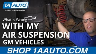 How to Diagnose Air Suspension Problems  GM Vehicles [upl. by Menard]