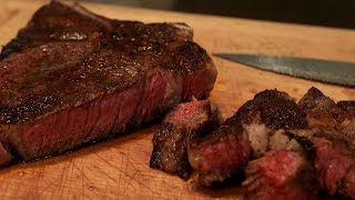 Cooking Steak With a Cast Iron Skillet [upl. by Littman319]