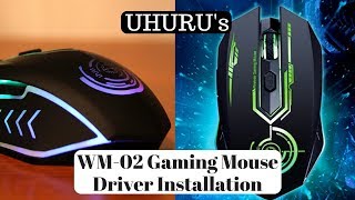 How to Download and Install the Driver for UHURUs WM02 Gaming Mouse [upl. by Sanferd]