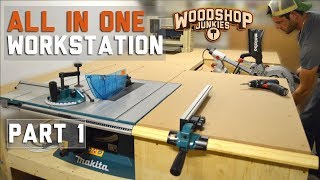 Building the ultimate ALLINONE woodworking station  PART 1 [upl. by Assilak873]