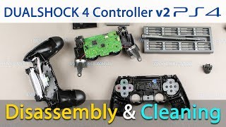 PS4 DualShock v2 controller disassembly and repair buttons cleaning [upl. by Verbenia826]