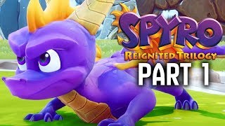 SPYRO REIGNITED TRILOGY Gameplay Walkthrough Part 1  Artisans Spyro the Dragon Remake [upl. by Kiker]