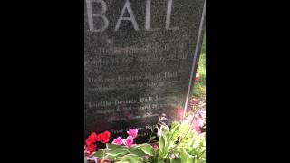 Lucille Ball gravesite at Lakeview Cemetery in Jamestown NY 71915 [upl. by Niwrud]