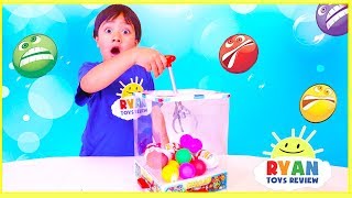 Ryan plays Crazy Craw Machine with Kinder Eggs Surprise Toys [upl. by Eeuqram]