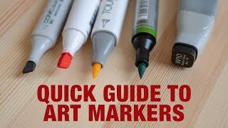 Beginners Guide to Art Markers [upl. by Enitsirk]