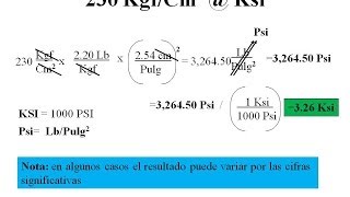 Convertir Kgf cm2 a Ksi [upl. by Esinel987]