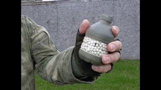 Airsoft Grenade Demonstration Neutralizer Hand Grenade [upl. by Aihtnyc]