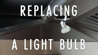 How to Change A Range Hoods Light Bulb in A ZLINE Range Hood [upl. by Artapoelc]