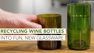 How to Upcycle Used Wine Bottles into Unique Glassware [upl. by Lama23]