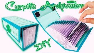 Carpeta Archivadora Scrapbook carft Diy  Folder o Caja archivador [upl. by Nivlag]