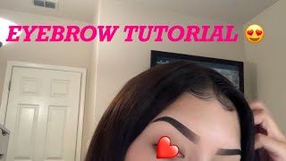 Eyebrow tutorial [upl. by Hoisch]