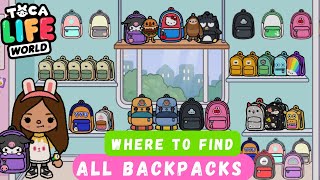 Toca Life World All BACKPACKS [upl. by Anana667]