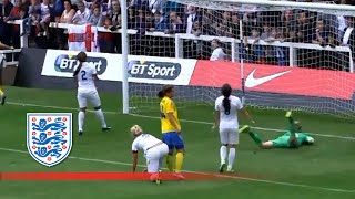 England Women 40 Sweden Women  Goals amp Highlights [upl. by Olifoet]