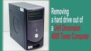 IDE Hard Drive removal from a computer tower Dell [upl. by Anerda]