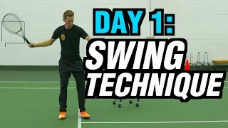 5 Days To A Killer Tennis Forehand  Day 1 Swing Technique [upl. by Efron]