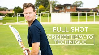 Pull shot  Technique  Cricket HowTo  Steve Smith Cricket Academy [upl. by Yunfei]