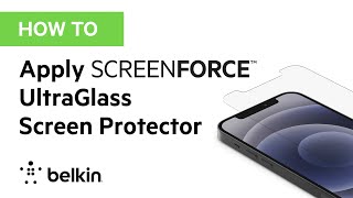 How To Apply Your SCREENFORCE™ UltraGlass Screen Protector for iPhone 12iPhone 13 models [upl. by Canon]