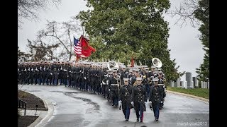 Burial of Gen PX Kelley at Arlington National Cemetery [upl. by Ahsieki906]