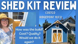 We Bought  Built a Costco Shed Kit Was It A Good Deal Here is our Review [upl. by Nyletac302]