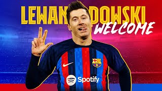 ROBERT LEWANDOWSKI SIGNS FOR BARCELONA [upl. by Eelam]