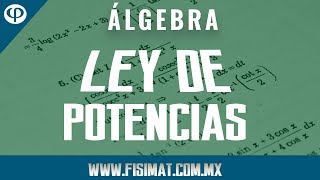 Ley de Potencias  Reglas básicas  Álgebra [upl. by Broeker212]