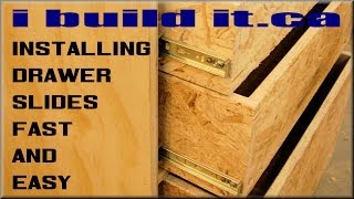 How To Install Drawer Slides Fast And Easy [upl. by Malka]