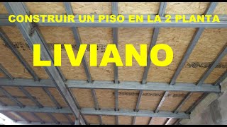 CONSTRUIR UN PISO EN LA 2 PLANTA LIVIANO Y ECONÓMICO trend tendencias [upl. by Moll]