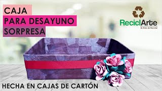 DIY ♻ Cómo hacer cajas SORPRESA Caja para desayuno sorpresa [upl. by Evy]