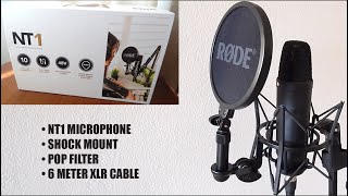 RØDE NT1 Microphone Kit 🎤 Unboxing Setup amp Review [upl. by Nicko]