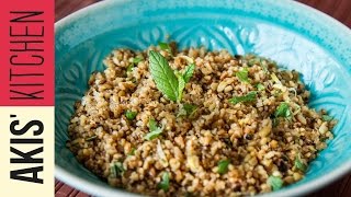 How to cook Bulgur Wheat  Akis Petretzikis [upl. by Ahsimac]