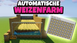 Minecraft  Automatische Weizenfarm bauen einfach amp effizient  116 Deutsch  German [upl. by Ripp783]