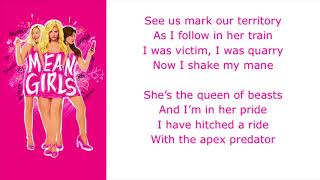 Apex Predator Lyrics  Original Broadway Cast of Mean Girls [upl. by Doran103]