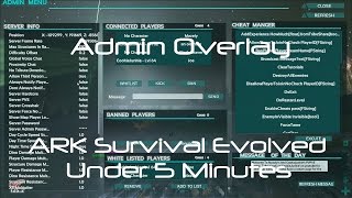 Admin Manager How to Use Admin GUI ARK Survival Evolved [upl. by Towbin]