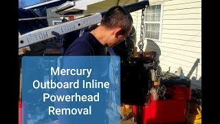 Mercury Outboard Powerhead Removal 6 Easy Steps [upl. by Anitnegra5]