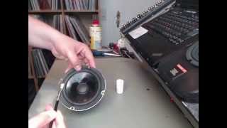 HowTo Reparatur Lautsprecher Tausch der Sicke Refoaming an einem JBL Control 1 [upl. by Tloh]