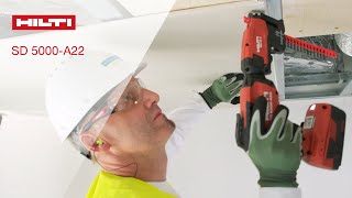 INTRODUCING Hiltis SD 5000A22 cordless drywall screwdriver [upl. by Innattirb]