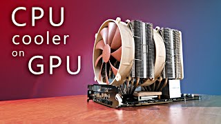 CPU cooler on GPU  superb performance [upl. by Noevad]