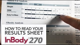 How to Read Your InBody 270 Results Sheet UPDATED [upl. by Llerot808]