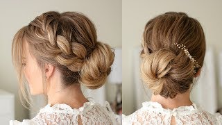 French Braid Low Bun  Missy Sue [upl. by Dorwin]